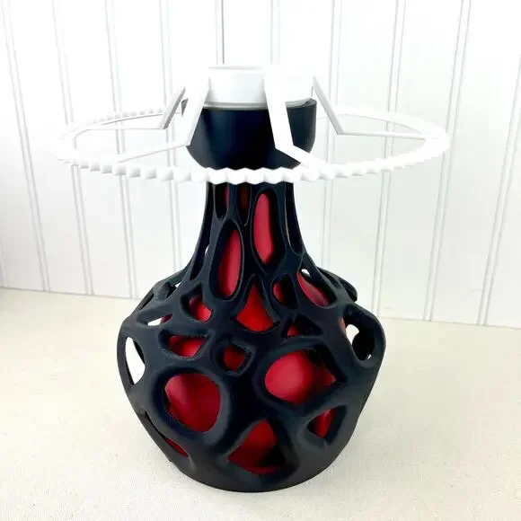 Sculptural Table Lamp, Slime Table Lamp, Desk Lamp and Shade, Bedside Lamp - Picture 5 of 10